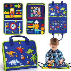 Livro Montessori Sensorial Maleta Educativa Brinquedo para Crianças | Aventura de Criança™